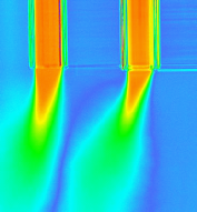 PLIF (Planar Laser Induced Fluorescence) for 2 reactive jets